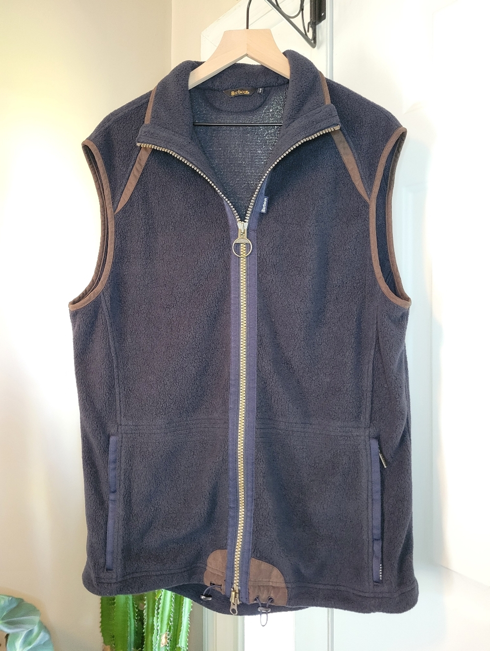 Barbour Langdale Regular Fit Fleece Gilet Mens Zip Up Soft Vest, Size Mens XL